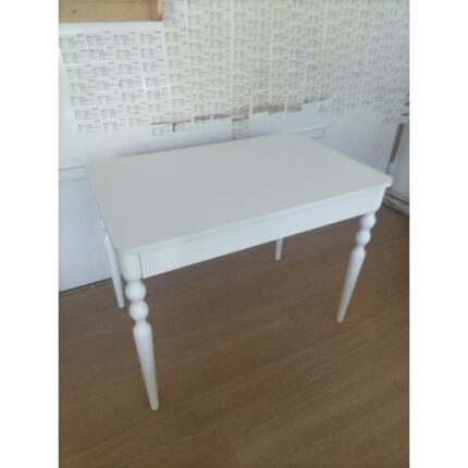 Güney Ahşap Mobilya 120 x 50 cm Beyaz Sabit Masa - Görsel 3
