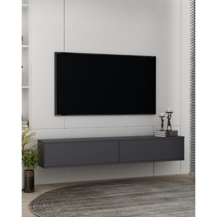 Ceneyra TDA1201A-ARİS Duvara Montaj Tv Stand 120CM Antrasit - Görsel 2