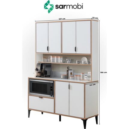 Sarmobi Arden 7 Kapaklı Kahve Köşesi , Çok Amaçlı Dolap - Görsel 4