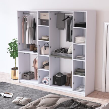 Asra Trend 6 Kapaklı Gardrop 180CM G-06 - Görsel 3