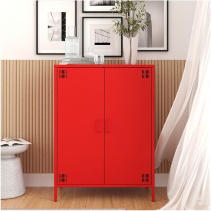 Furni 24 Pera Metal Dolap 2 Kapılı 80,50 x 40 x 109,50 cm - 9 Renk Seçeneği Bulunmaktadır - Görsel 2