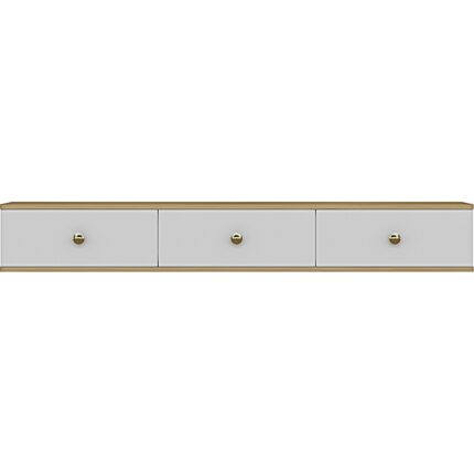 Ceneyra TDA1801DB- Zuzu Duvara Montaj Tv Stand 180CM Safirmeşe- Beyaz - Görsel 5
