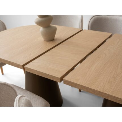 Avm 24 Boston Yemek Odası Takımı Modern Tasarım Oval Masa  MDF 160-190 cm Kapasite - Görsel 3