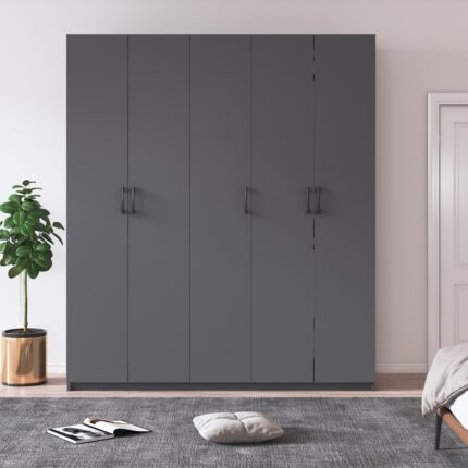 Asra Trend %100 Mdflam 5 Kapaklı 150CM Gardrop G-09