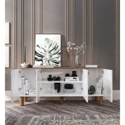 Işık Çok Amaçlı Bohem Konsol, Bohem Salon Mobilyası - Tamamı Mdf - Görsel 2