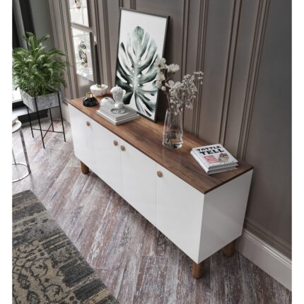 Işık Çok Amaçlı Bohem Konsol, Bohem Salon Mobilyası - Tamamı Mdf - Görsel 3