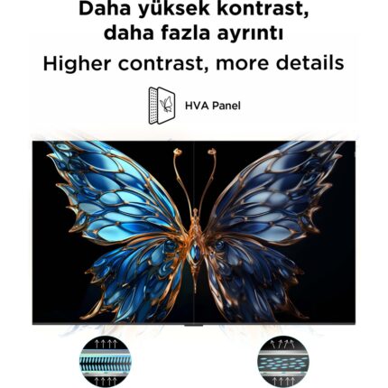 TCL 65T6C  65"  165 Ekran Uydu Alıcılı 4K Ultra HD QLED Google TV - Görsel 5