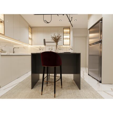 asratrend %100 Mdflam 120CM Mutfak Adası Yemek ve Bar Masası Ma-03 - Görsel 2