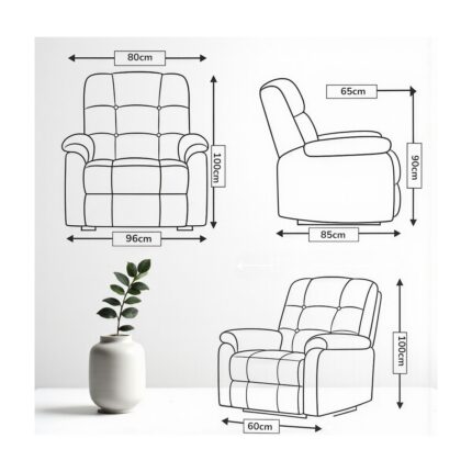 Smarto Relax TV Koltuğu Berjer – Paris Serisi, Sabit Modern Baba Koltuğu, Ergonomik Sırt Destekli Tasarım, Kadife/Şönil Kumaş, Dekoratif Tekli Koltuk (Salon/Oturma Odası) - Görsel 5