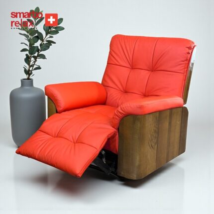 Smarto Relax TV Koltuğu Berjer – Berlin Serisi, Elektrikli Kademeli Sırt Dayama, Ergonomik Tasarım, Deri Döşeme, Kontrol Panelli, Dekoratif Tekli Koltuk (Salon/Oturma Odası) - Görsel 5
