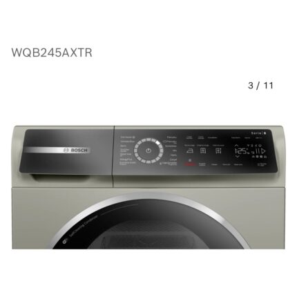 BOSCH  WGB254ASTRTR Çamaşır Makinesi  &  WQB245AXTR  KURUTMA  MAKİNASI  ***İTHAL SERİE 8 ÇAMAŞIR & KURUTMA SETİ *** - Görsel 4
