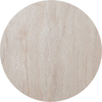 Plasmob 90X90CM Yuvarlak Masa Traverten-Ceviz Mutfak Masası-Balkon Masası Pera Model - Görsel 5