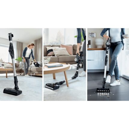 Bosch Şarjlı Dik Süpürge BBS712A 256W 2 Bataryalı Bükülebilir Boru Kuru Temizlik Dark Granite Renk - Görsel 3