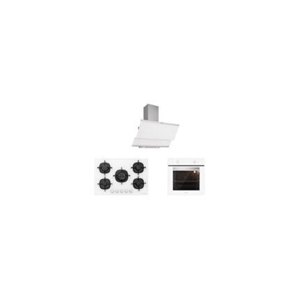 Silverline Beyaz Cam Ankastre Set 5 Yıl Garanti 3420 (Classy 60+CS5365W01+BO6501W01)