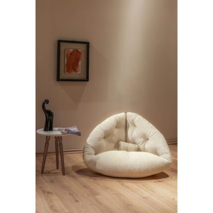 AVYNA Avantgarde Milano Design Berjer | Tay Tüyü Krem Kumaşlı Modern Tekli Koltuk | Konforlu Dinlenme & Kitap Okuma Koltuğu - Görsel 2