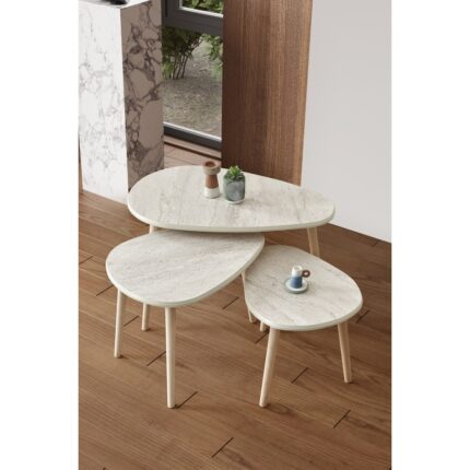 Kagu Mdf Alvin Zigon - Orta Sehpa 3'lü - Görsel 3