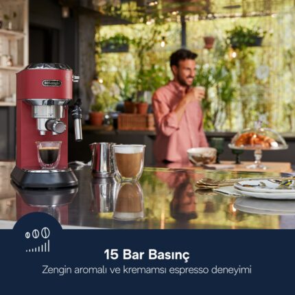 DeLonghi Dedica Manuel Espresso Makinesi EC 685.R - Görsel 3