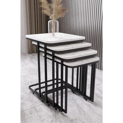 Avenza Living 4'lü Zigon Sehpa Çay Sehpası