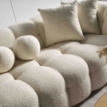 Showdeko Amsterdam 3 Seater Sofa + Pouf - Görsel 3