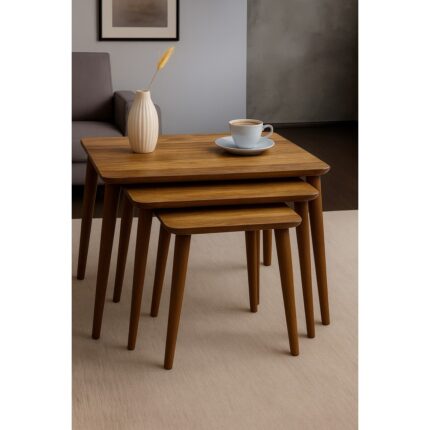 Ayge Istanbul 3'lü Zigon Sehpa %100 Mdf Ahşap