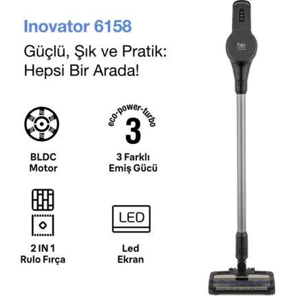 Fakir Fakır Inovator 6158 Şarjlı Dikey Süpürge - Görsel 2