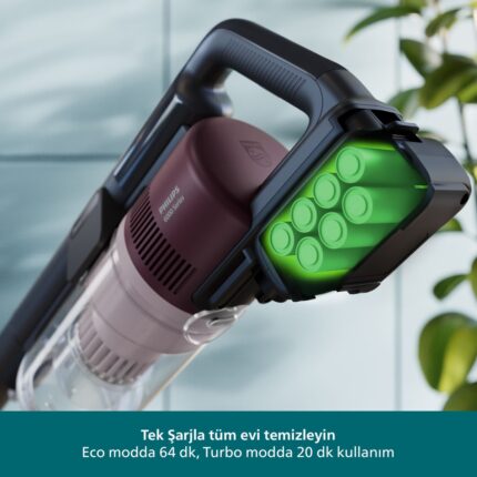 Philips 6000 Serisi Kablosuz Dikey Süpürge, PowerCyclone 11, 64 Dakika Kullanım Süresi, XC6453/00 - Görsel 3