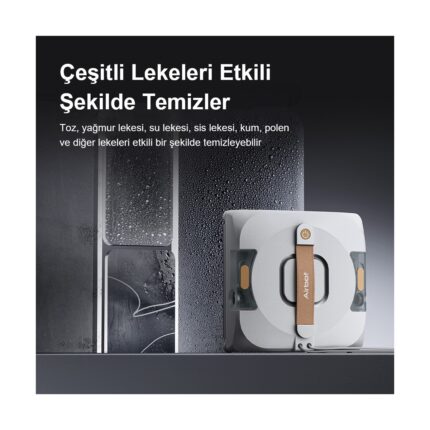 Airbot W3 Cam Temizleme Robotu 11000PA Emiş Gücü–çift Nozul Ultrasonik Püskürtme,akıllı Yol Planlama,kenar Algılama Teknolojisi, Ups 20 Dakika,4 Temizlik Modu,mihome Kontrol - Görsel 2