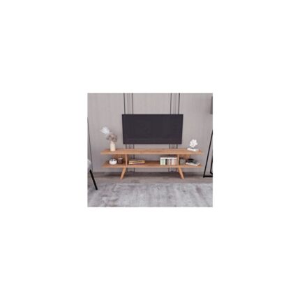 Ankara Mobilya 160 cm TV Sehpası Atlantik Çam Renk Modern Tasarım Suntalam Malzeme - Görsel 2