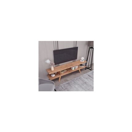 Ankara Mobilya 160 cm TV Sehpası Atlantik Çam Renk Modern Tasarım Suntalam Malzeme - Görsel 3