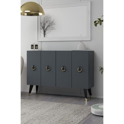 Demonte Decor 8184KM-32DD Konsol,kahve Köşesi,ayakkabılık,ofis Evrak Dolabı,mutfak Kiler Dolabı,tv Ünitesi-Aa