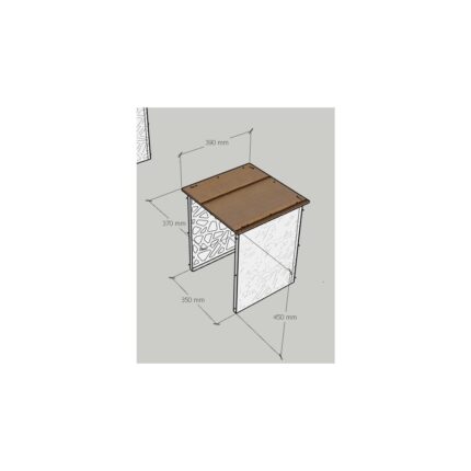 ZMT Design Dekoratif Lazer Kesim Metal 3’lü Zigon Sehpa Takımı - Görsel 3