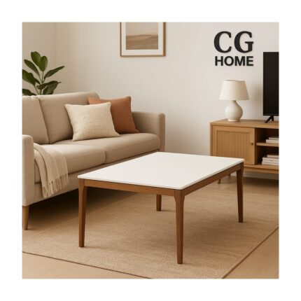 Cg Home Mono Orta Sehpa %100 Ahşap Lake Boya - Görsel 3