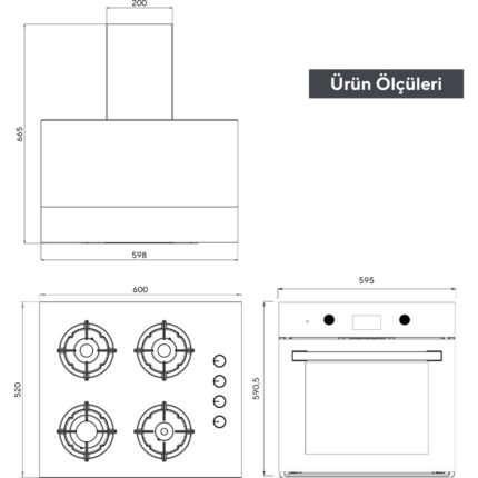 Kumtel Digital Plus 15 Programlı Ankastre Set - Antrasit(Gri) - Görsel 5