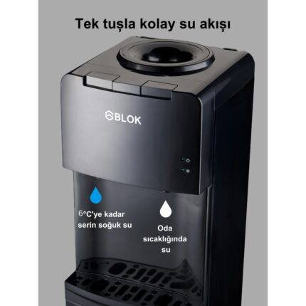 GBLOK 1119BB Soğuk Su Sebili Siyah - Görsel 3