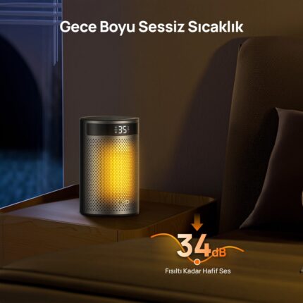 Dreo Atom 416 Akıllı Elektrikli Isıtıcı – Hızlı Isıtma, Sessiz Çalışma, Enerji Tasarruflu Kompakt Tasarım - Görsel 4