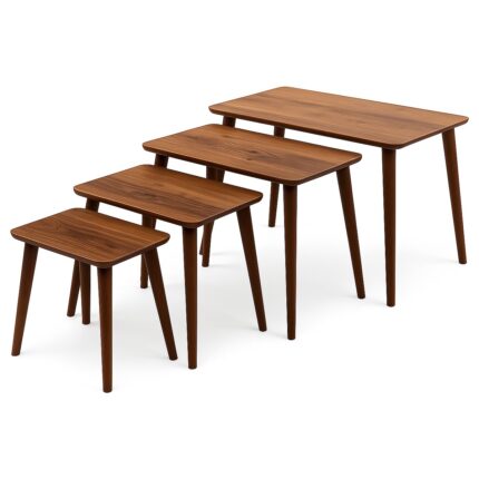 Ayge Istanbul 4'lü Zigon Sehpa %100 Mdf Ahşap - Görsel 4