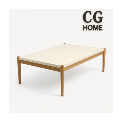 Cg Home Ada Orta Sehpa %100 Ahşap Lake Boya - Görsel 4