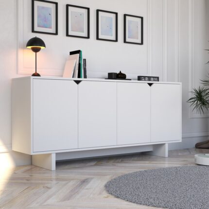 Doruk Konsol Ful Beyaz 180 cm Yemek Odası, Ofis Salon Ünite - Görsel 2