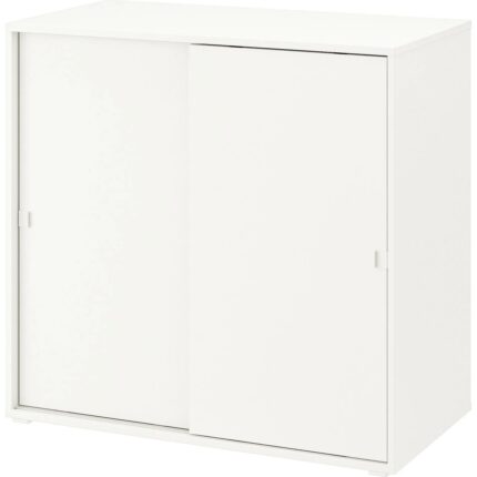 IKEA Vıhals Sürgü Kapaklı Dolap Beyaz 95 x 47 x 90 cm