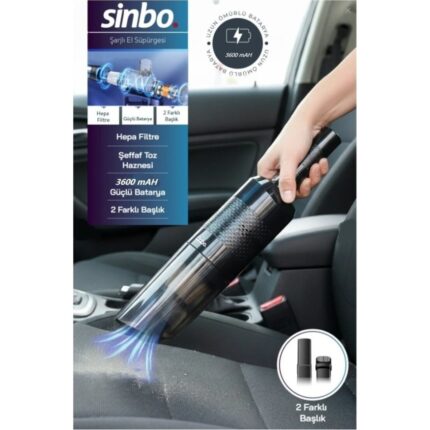 Asvera SİNBO 8617 ELEKTRİKLİ ARAÇ SÜPÜRGESİ