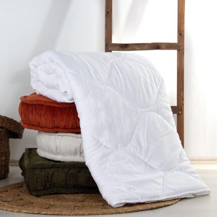 Mena Rise Antlialerjik Microfiber Çift Kişilik Beyaz 195X215