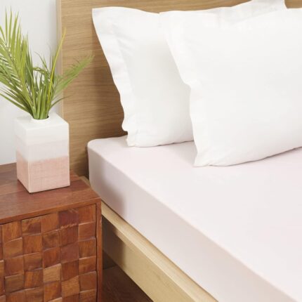 Mena Rise Açık Pembe Penye Tek Kişilik Fitted Çarşaf