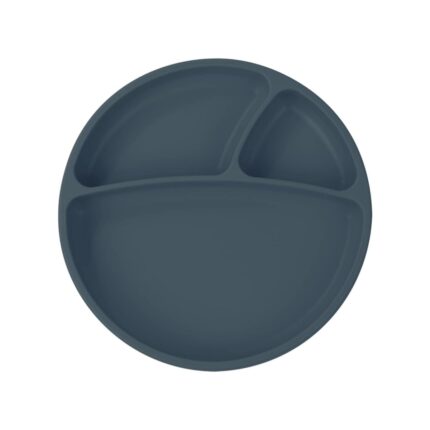 Porsiyon Vakum Tabanlı Silikon Tabak Deep Blue