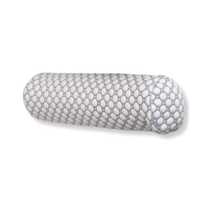 Mena Rise Roller Yastık, 3D Örgülü ve Nefes Alabilir, Iç Yastıklı, 40X47CM, Oekotex Sertifikalı, Gizli Fermuariı Ile Yıkanabilir, Yenilikçi Soğutma Ipliği Ile Tasarlanmıştır (Gri)