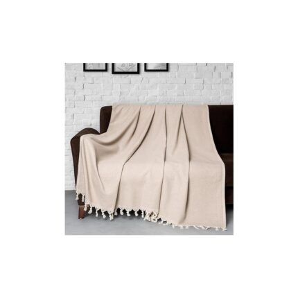 Concept Trendy Koltuk Örtüsü Bej 2'li Set 170X230CM