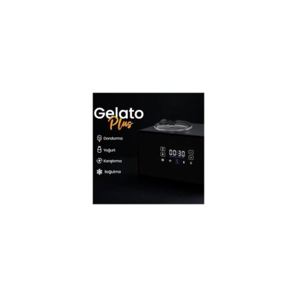 Gelato Plus Dondurma Makinesi - 3 Farklı Hız Ayarı, Kompresörlü Soğutma, Gelato, Sorbe, Frozen, Dondurma, Milkshake, Yoğurt- Paslanmaz Çelik Gövde - 1.5 Litre Kapasite - Görsel 5