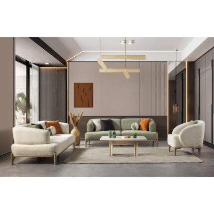 Lucetta Lotus Koltuk Takımı (3+3+1)Yeşil