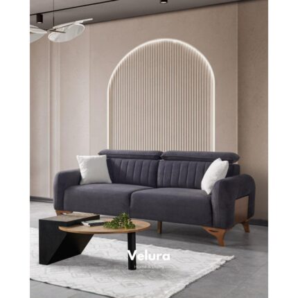 Velura Home & Living Azra Üçlü Kanepe & 3'lü Koltuk - Lacivert