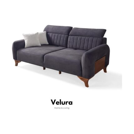 Velura Home & Living Azra Üçlü Kanepe & 3'lü Koltuk - Lacivert - Görsel 2