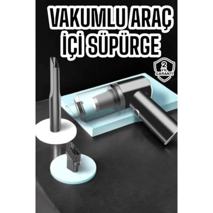 Ronanna Araç Içi Süpürge Vakumlu Şarjlı Süpürge Filtreli